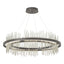 Hubbardton Forge 2020 Dark Smoke Sterling Standard Gossamer Circular LED Pendant