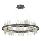 Hubbardton Forge 2020 Natural Iron Sterling Standard Gossamer Circular LED Pendant