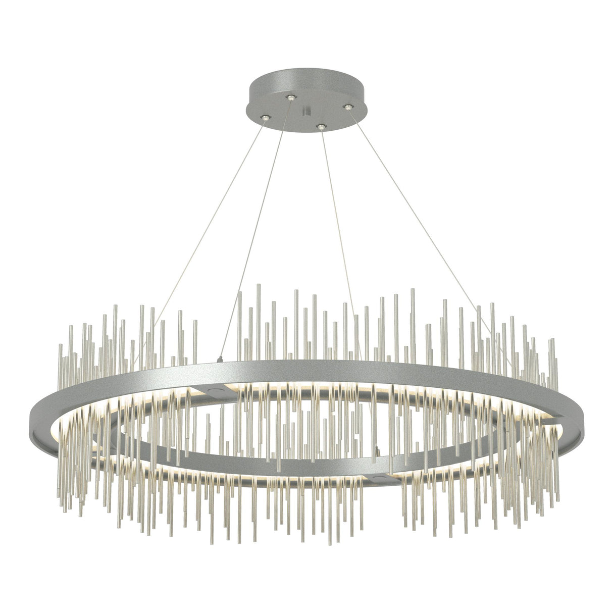 Hubbardton Forge 2020 Vintage Platinum Sterling Standard Gossamer Circular LED Pendant