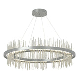 Hubbardton Forge 2020 Vintage Platinum Sterling Standard Gossamer Circular LED Pendant