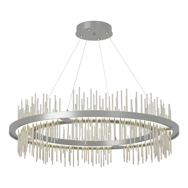Hubbardton Forge 2020 Vintage Platinum Sterling Standard Gossamer Circular LED Pendant