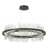Hubbardton Forge 2020 Oil Rubbed Bronze Vintage Platinum Standard Gossamer Circular LED Pendant