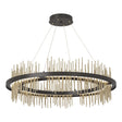 Hubbardton Forge 2020 Oil Rubbed Bronze Soft Gold Standard Gossamer Circular LED Pendant