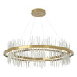 Hubbardton Forge 2020 Modern Brass Vintage Platinum Standard Gossamer Circular LED Pendant
