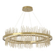 Hubbardton Forge 2020 Modern Brass Soft Gold Standard Gossamer Circular LED Pendant