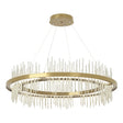 Hubbardton Forge 2020 Modern Brass Sterling Standard Gossamer Circular LED Pendant