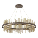 Hubbardton Forge 2020 Bronze Modern Brass Standard Gossamer Circular LED Pendant