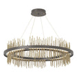Hubbardton Forge 2020 Dark Smoke Modern Brass Standard Gossamer Circular LED Pendant