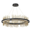 Hubbardton Forge 2020 Black Modern Brass Standard Gossamer Circular LED Pendant