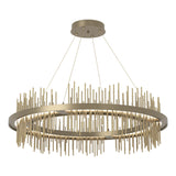 Hubbardton Forge 2020 Soft Gold Modern Brass Standard Gossamer Circular LED Pendant