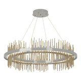 Hubbardton Forge 2020 Sterling Modern Brass Standard Gossamer Circular LED Pendant