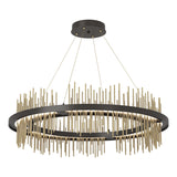 Hubbardton Forge 2020 Oil Rubbed Bronze Modern Brass Standard Gossamer Circular LED Pendant