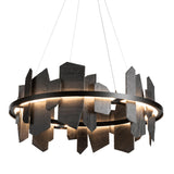 Hubbardton Forge 2021 Black Slate Standard Ardesia Circular LED Pendant