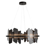 Hubbardton Forge 2021 Black Slate Standard Ardesia Circular LED Pendant