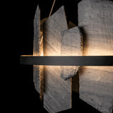 Hubbardton Forge 2021 Black Slate Standard Ardesia Circular LED Pendant