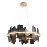 Hubbardton Forge 2021 Soft Gold Slate Standard Ardesia Circular LED Pendant