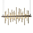 Hubbardton Forge 2015 Bronze Soft Gold Standard Cityscape LED Pendant