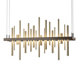Hubbardton Forge 2015 Bronze Soft Gold Standard Cityscape LED Pendant