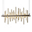 Hubbardton Forge 2015 Bronze Soft Gold Standard Cityscape LED Pendant