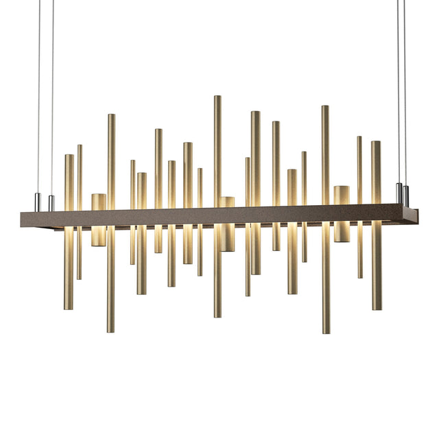 Hubbardton Forge 2015 Bronze Soft Gold Standard Cityscape LED Pendant