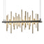 Hubbardton Forge 2015 Dark Smoke Soft Gold Standard Cityscape LED Pendant