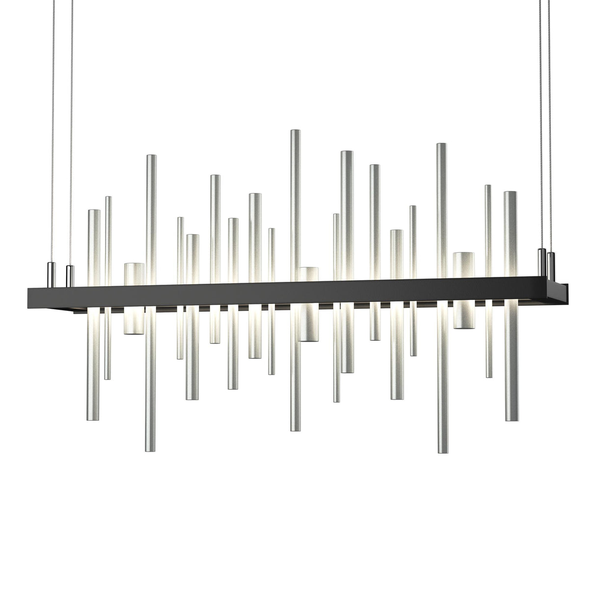 Hubbardton Forge 2015 Black Vintage Platinum Standard Cityscape LED Pendant