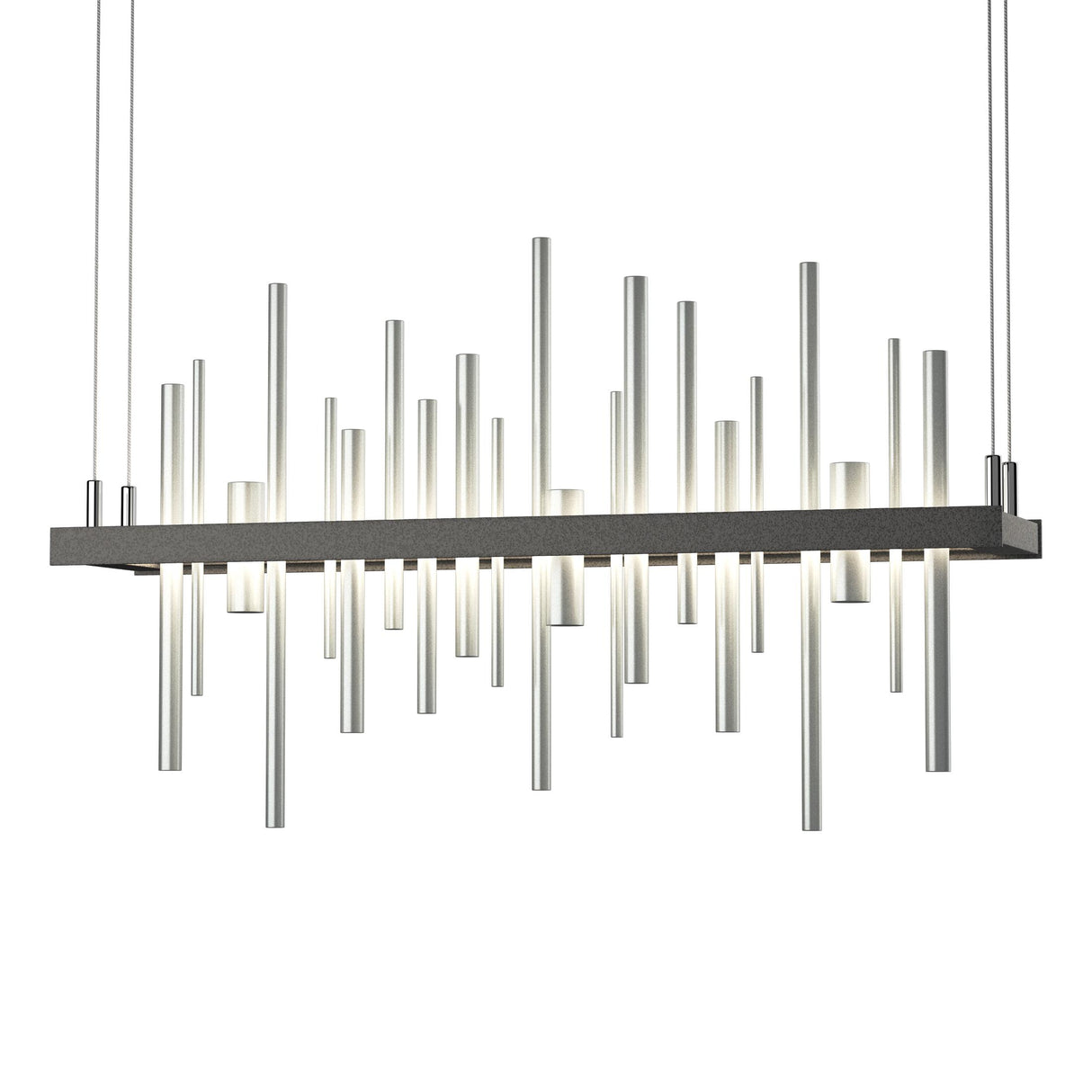 Hubbardton Forge 2015 Natural Iron Vintage Platinum Standard Cityscape LED Pendant