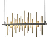 Hubbardton Forge 2015 Natural Iron Soft Gold Standard Cityscape LED Pendant