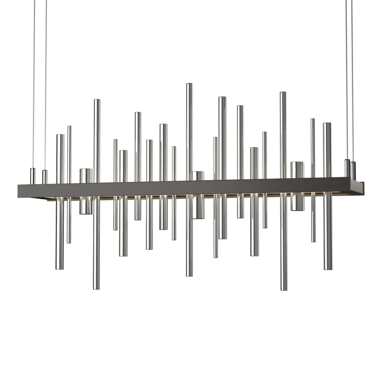 Hubbardton Forge 2015 Dark Smoke Sterling Standard Cityscape LED Pendant