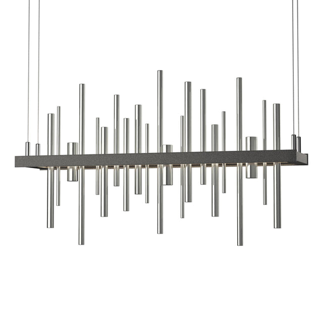 Hubbardton Forge 2015 Natural Iron Sterling Standard Cityscape LED Pendant