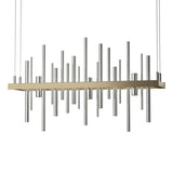 Hubbardton Forge 2015 Soft Gold Sterling Standard Cityscape LED Pendant