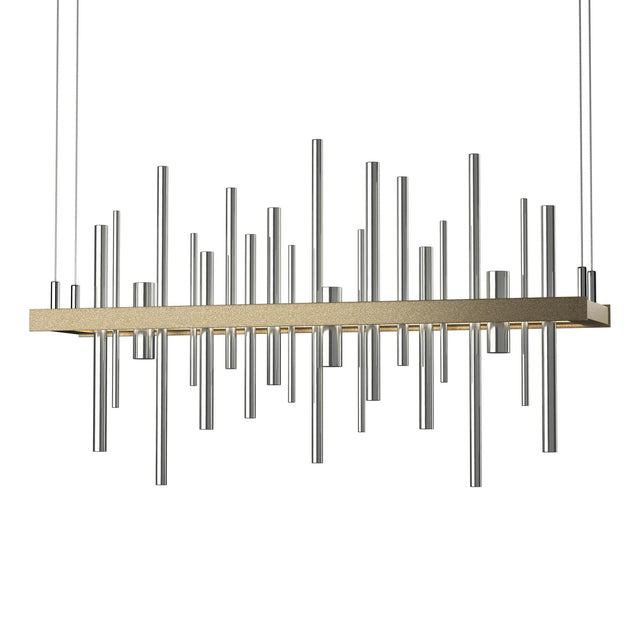 Hubbardton Forge 2015 Soft Gold Sterling Standard Cityscape LED Pendant