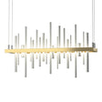 Hubbardton Forge 2015 Modern Brass Vintage Platinum Standard Cityscape LED Pendant