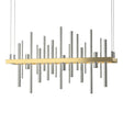 Hubbardton Forge 2015 Modern Brass Sterling Standard Cityscape LED Pendant