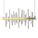 Hubbardton Forge 2015 Modern Brass Sterling Standard Cityscape LED Pendant