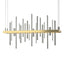Hubbardton Forge 2015 Modern Brass Sterling Standard Cityscape LED Pendant