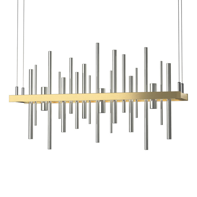 Hubbardton Forge 2015 Modern Brass Sterling Standard Cityscape LED Pendant