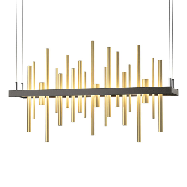 Hubbardton Forge 2015 Dark Smoke Modern Brass Standard Cityscape LED Pendant