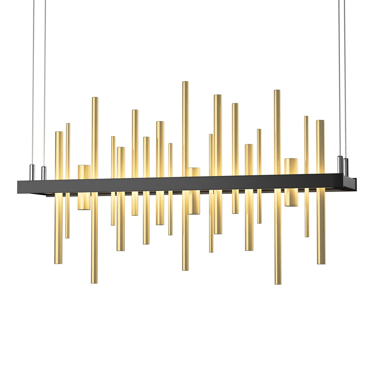 Hubbardton Forge 2015 Black Modern Brass Standard Cityscape LED Pendant