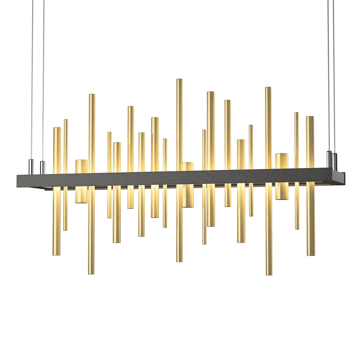 Hubbardton Forge 2015 Natural Iron Modern Brass Standard Cityscape LED Pendant
