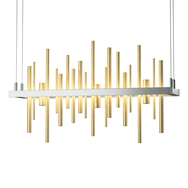 Hubbardton Forge 2015 Vintage Platinum Modern Brass Standard Cityscape LED Pendant