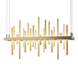 Hubbardton Forge 2015 Soft Gold Modern Brass Standard Cityscape LED Pendant