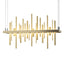 Hubbardton Forge 2015 Soft Gold Modern Brass Standard Cityscape LED Pendant