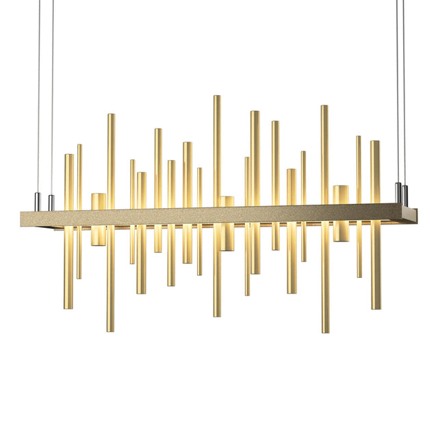 Hubbardton Forge 2015 Soft Gold Modern Brass Standard Cityscape LED Pendant