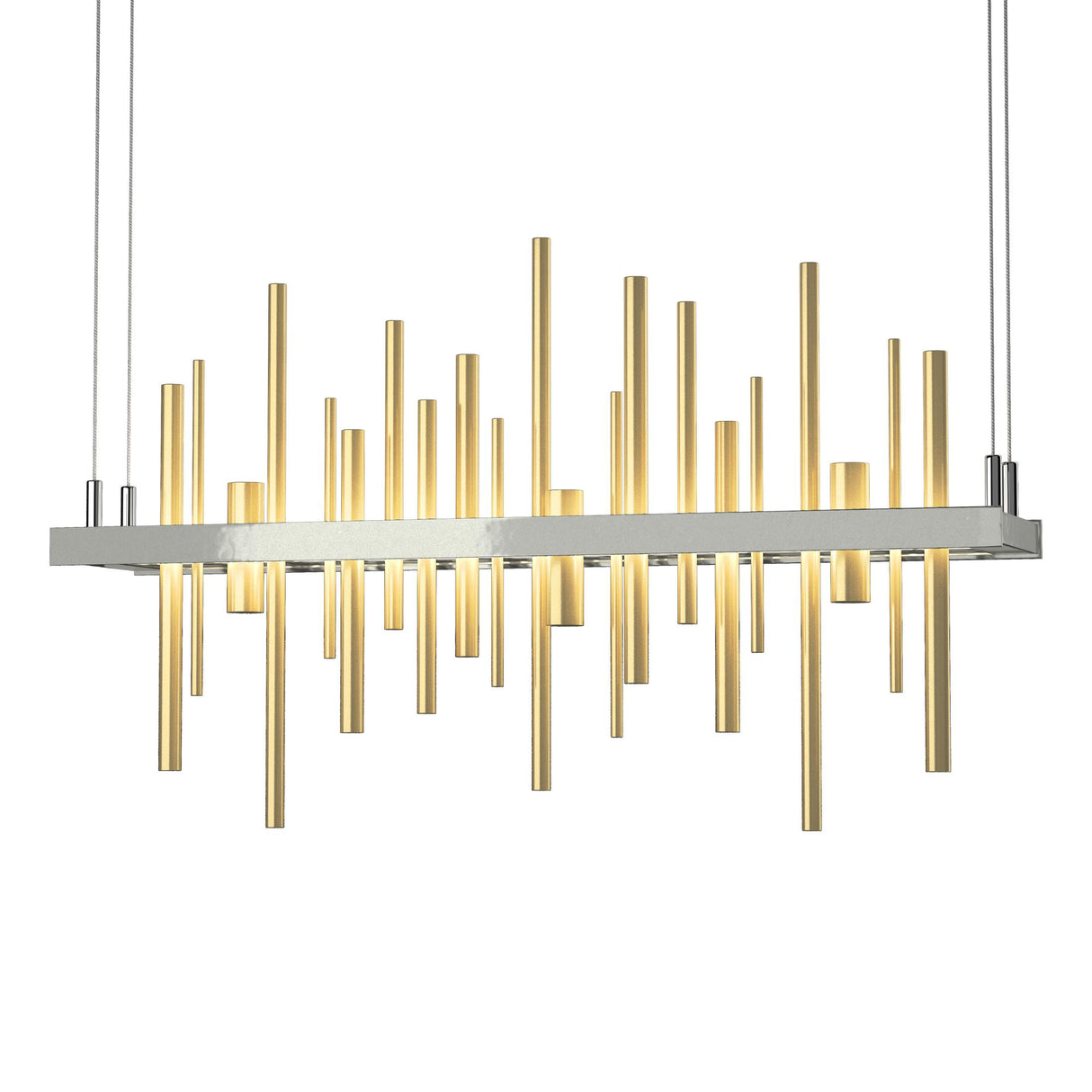 Hubbardton Forge 2015 Sterling Modern Brass Standard Cityscape LED Pendant