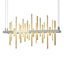 Hubbardton Forge 2015 Sterling Modern Brass Standard Cityscape LED Pendant