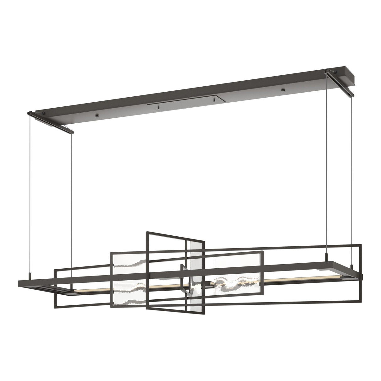 Hubbardton Forge 2016 Dark Smoke Aqualite Glass Standard Summer LED Pendant