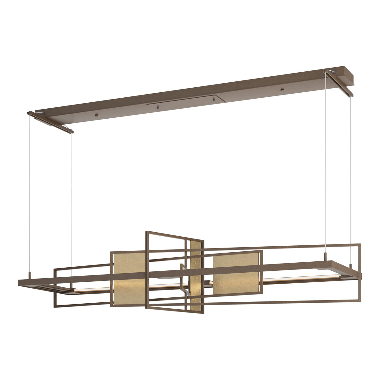 Hubbardton Forge 2016 Bronze Soft Gold Standard Summer LED Pendant