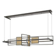 Hubbardton Forge 2016 Dark Smoke Soft Gold Standard Summer LED Pendant