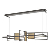 Hubbardton Forge 2016 Dark Smoke Soft Gold Standard Summer LED Pendant